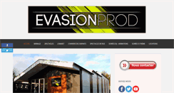 Desktop Screenshot of evasionprod.com